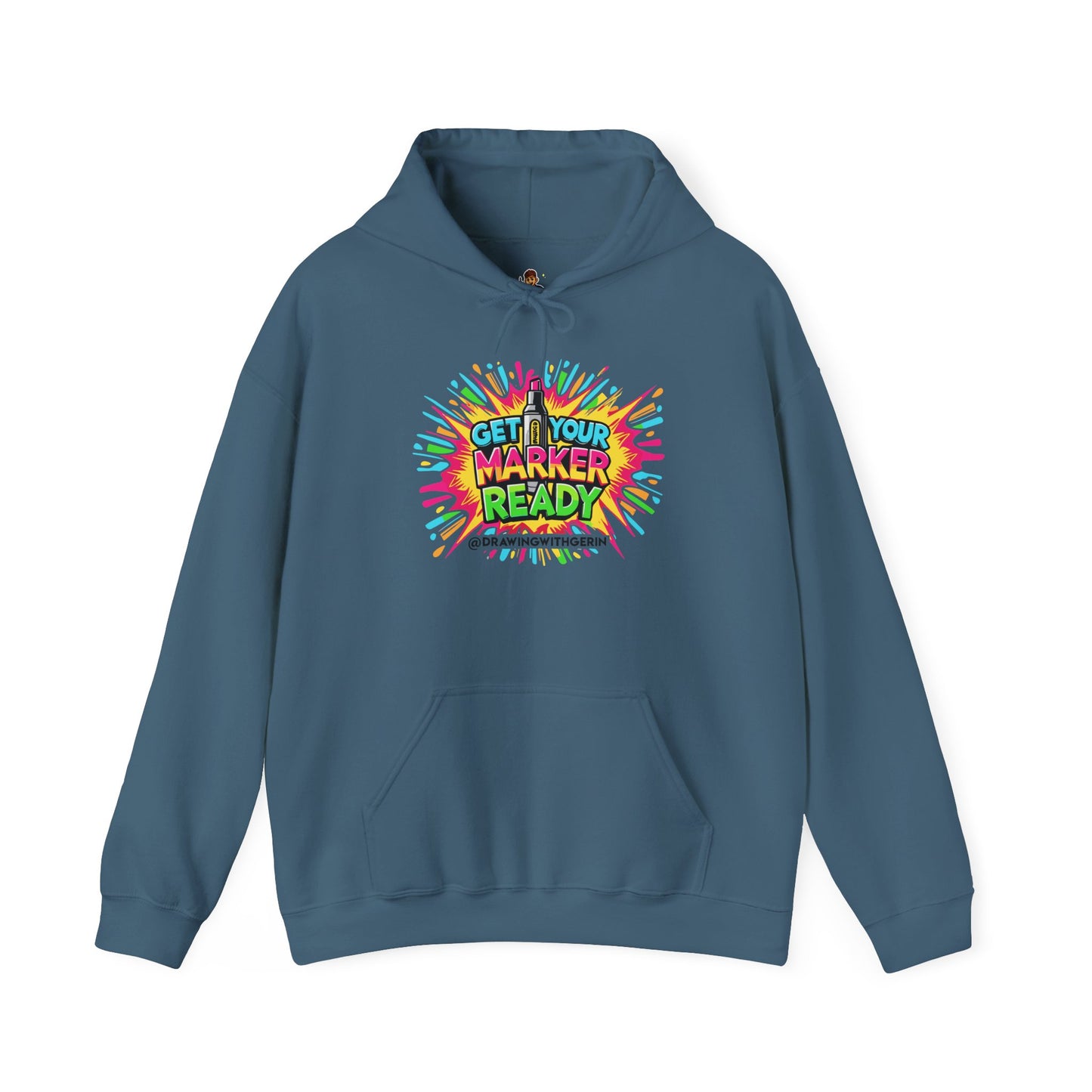 Get Your Marker Ready – Artist Hoodie | Drawing with Gerin Exclusive - Front Design